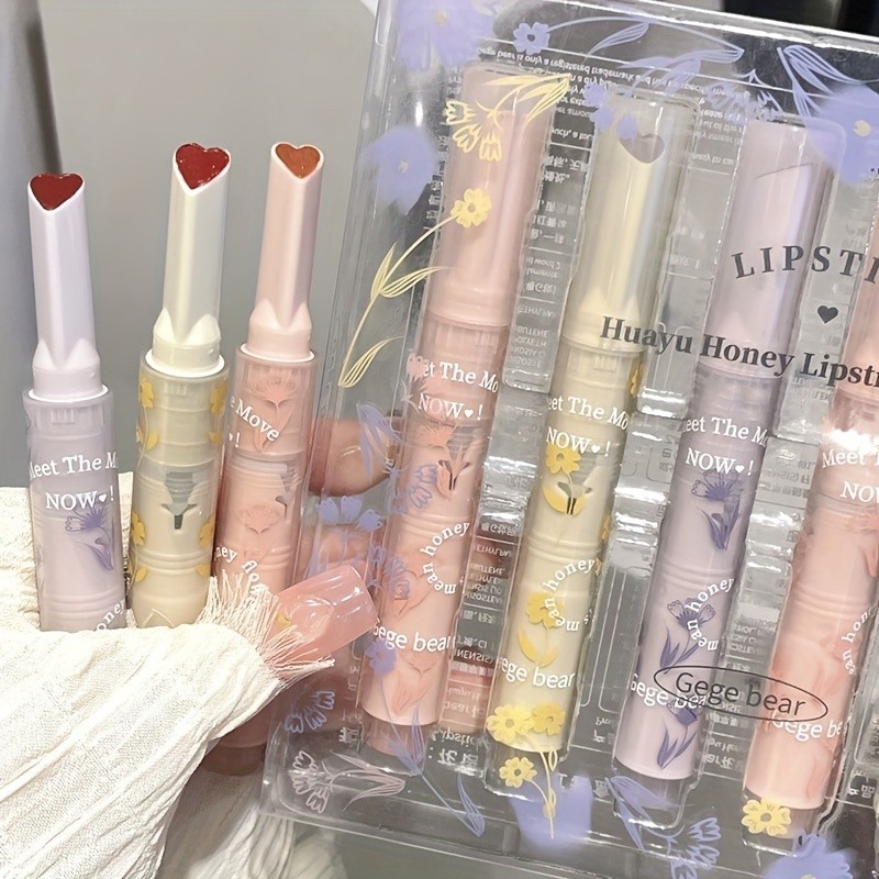 Korean products , korean lipgloss,korean heart shaped lipgloss